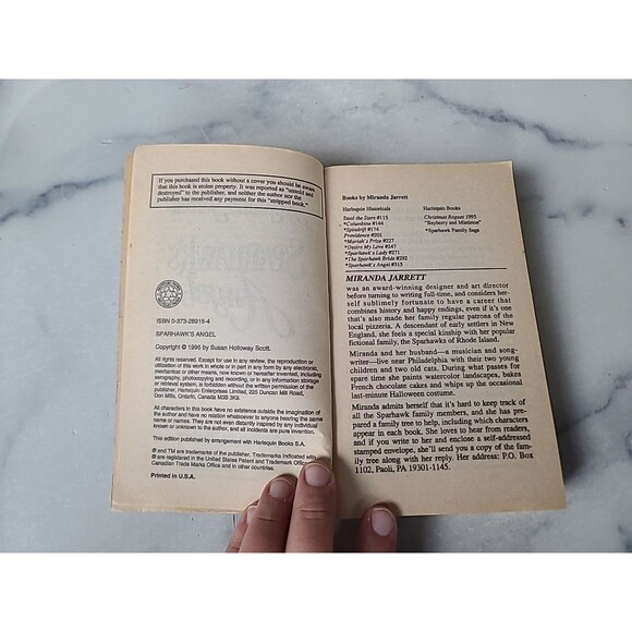 Sparhawk's Angel By Miranda Jarrett Paperback - Picture 4 of 10